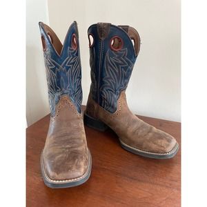 Ariat Cowboy Boots Sport Sidebet Western Boot Square Toe Size 8.5D